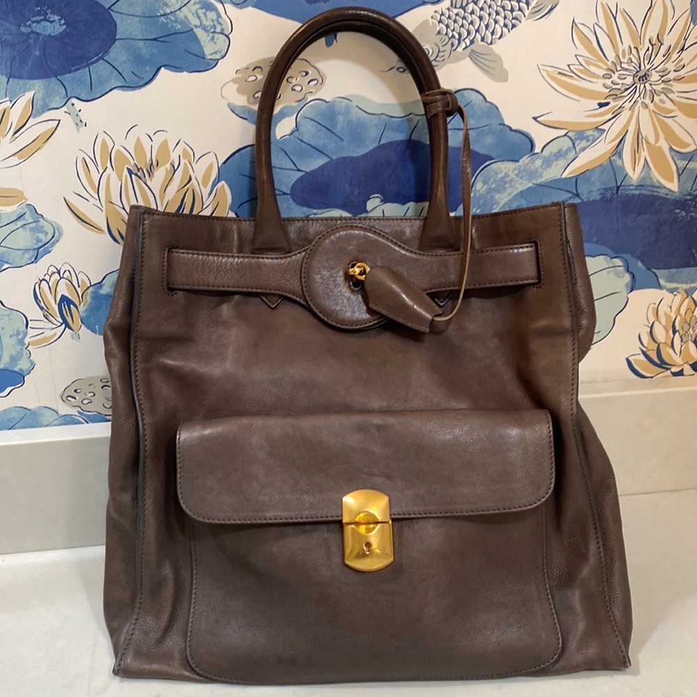 Balenciaga Padlock Leather Bag North/ South